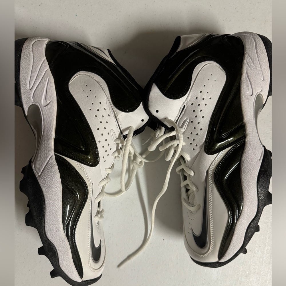 Nike Zoom Merciless Pro Shark Football Cleats New Black White Size 12 *nwob*